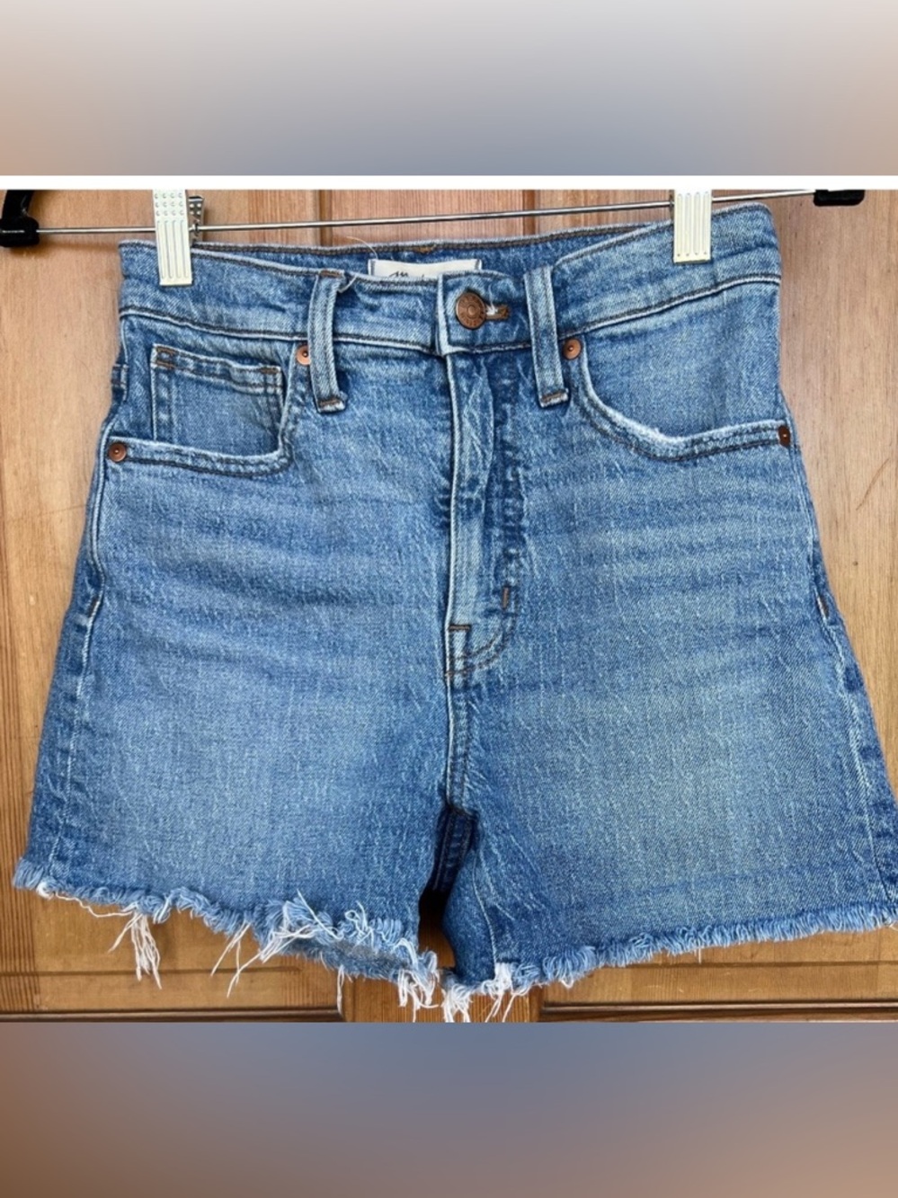 Madewell 9" High Rise Cut Off Shorts Size 24